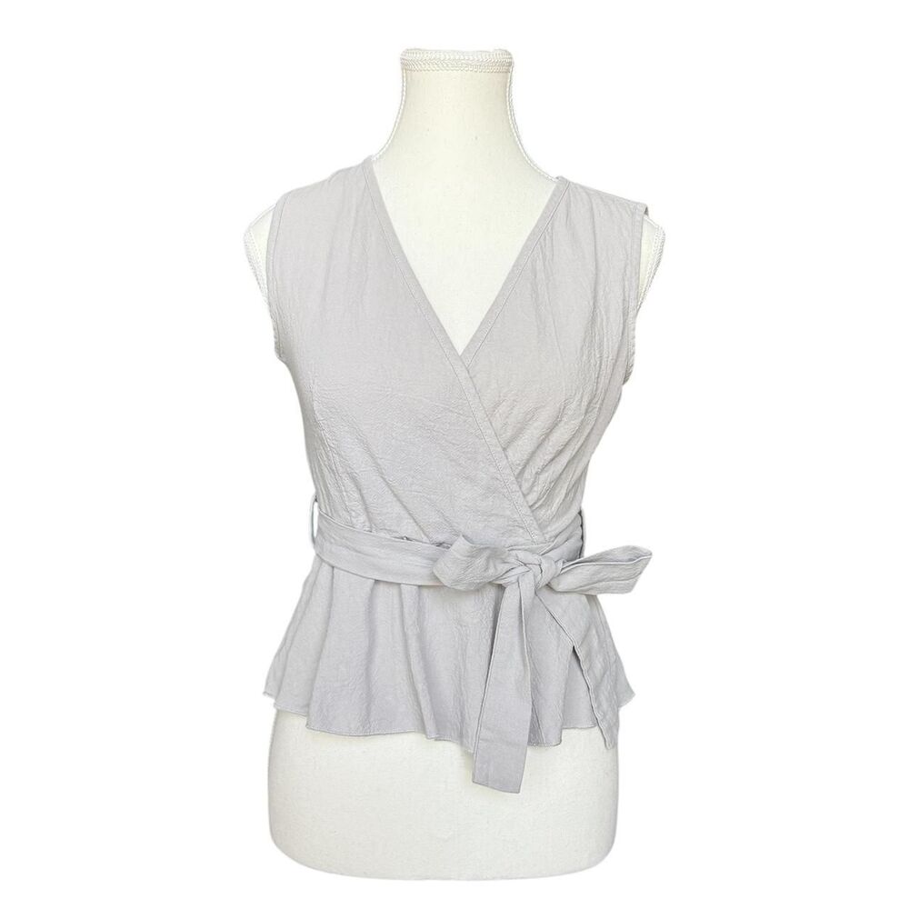 Shein Women's Grey and Silver Blouse